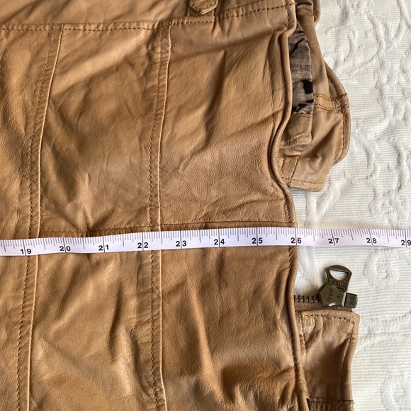 Scotch and Soda Beautiful Brown Leather Jacket - Picture 6 of 10